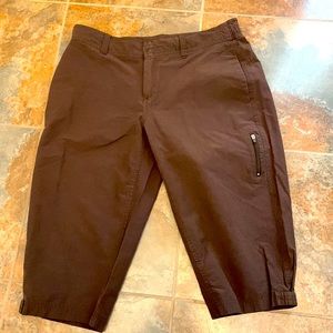 Danskin Now brown shorts 12 longer length